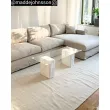 Dette produkt hedder Molly, fremstillet af 60 % Uld & 40% Bomuld  materiale med en smuk Hvid farve - SE Mattor