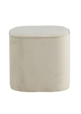 Adela Velvet Vit Puff