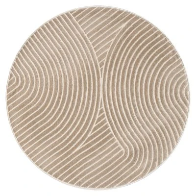 Rundt Bella Spin Mørk Beige