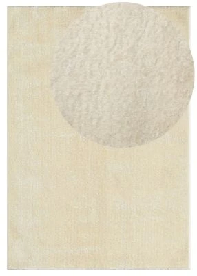 Dette produkt hedder Cloudy, fremstillet af Polyester materiale med en smuk Lys Beige farve - SE Mattor