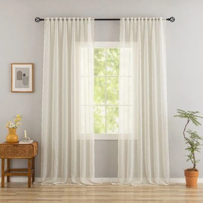 Linnegardin-look 2-pak Ellinor Beige