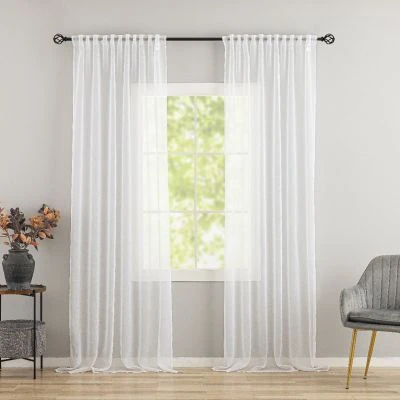 Linnegardin-look 2-pak Ellinor Hvid