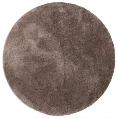 Rundt Fluffy Taupe