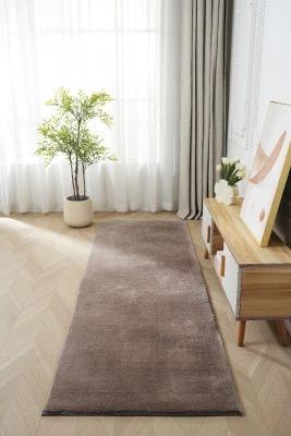 Løber Fluffy Taupe