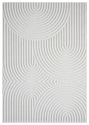 Denne produkt hedder Kino Zen Offwhite Indendørs & Udendørs Tæppe, lavet af Polypropylen materiale med en smuk Offwhite farve - SE Tæpper