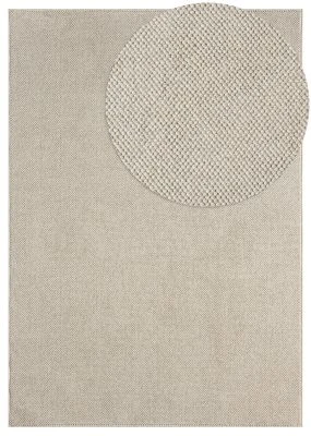Uldtæppe-look Nordic Beige