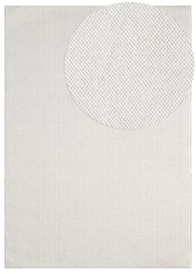 Uldtæppe-look Nordic Offwhite