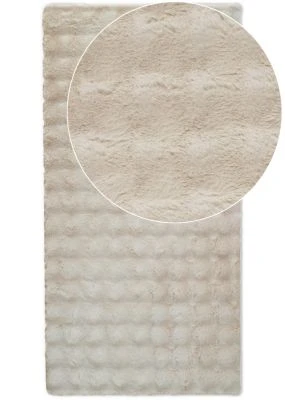 Denne produkt hedder Løber Rabbit Bubble Lys Beige, lavet af Polyester materiale med en smuk Lys Beige farve - SE Tæpper