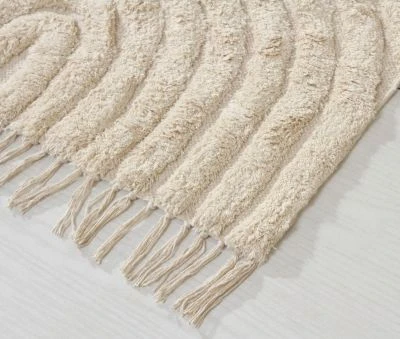 Bomuldstæppe Wilma Bene Beige