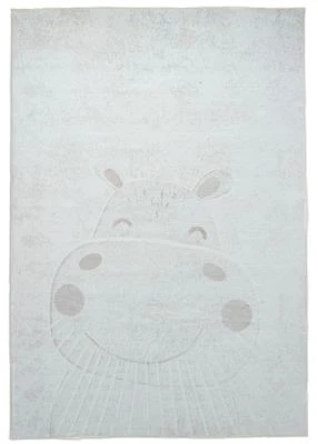 Dette produkt hedder Zappy Hippo, fremstillet af Polyester materiale med en smuk Fløde farve - SE Mattor