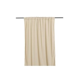 Fløjlsgardin 2-pak Lavendelvind Beige