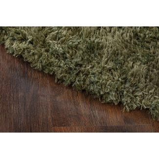 Rundt Barbet Grøn Ryatæppe