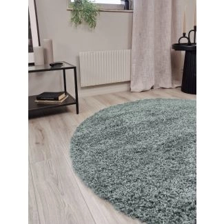 Rundt Komon Grøn Ryatæppe