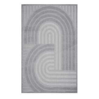 Yoko Cross Grå Inom- och Utomhusmatta