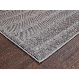 Yoko Cross Grå Inom- och Utomhusmatta