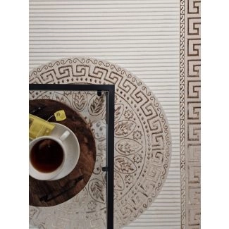 Hail Adorn Creme/Koppar Modern matta