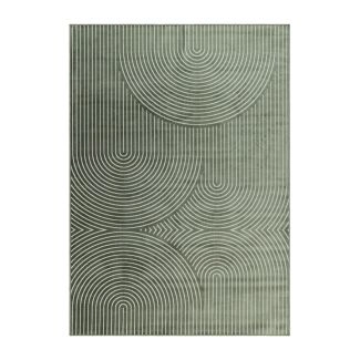 Giron Canyon Smaragdgrön Konstsilkesmatta