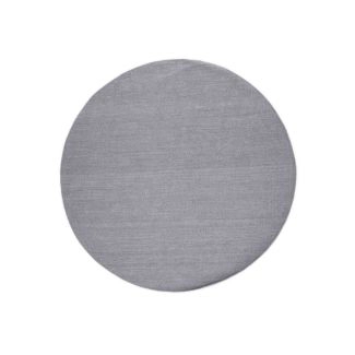 Rundt Anata Lysegrå Uldtæppe