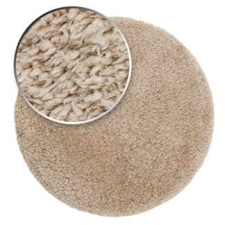 Rundt Barbet Natur Ryatæppe