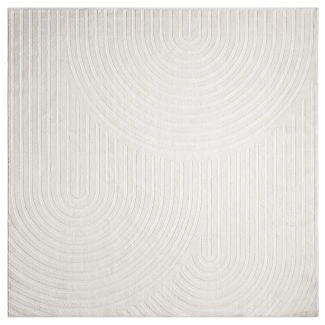 Dette produkt hedder Bella Zen, fremstillet af Polyester & Polypropylen materiale med en smuk Offwhite farve - SE Mattor