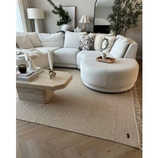 Uldtæppe Dalen Beige