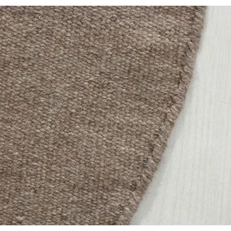 Rundt Dalen Brun Uldtæppe