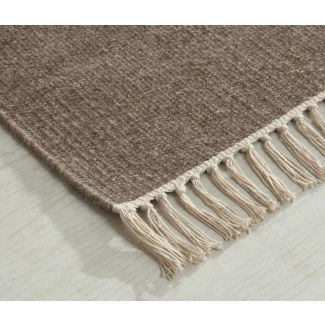 Løber Dalen Brun Uldtæppe