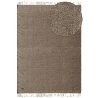 Uldtæppe Dalen Brun
