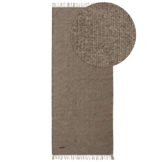 Løber Dalen Brun Uldtæppe