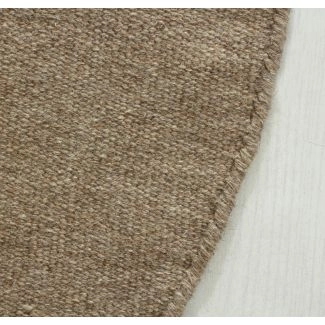 Rundt Dalen Brun Uldtæppe