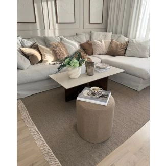 Uldtæppe Dalen Brun