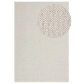 Dette produkt hedder Molly, fremstillet af 80% Uld & 20% Bomuld  materiale med en smuk Hvid farve - SE Mattor