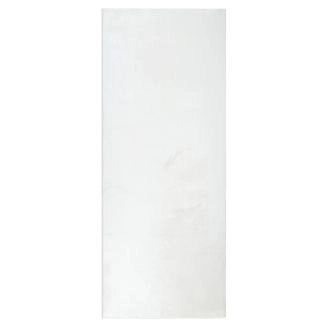 Løber Glossy Offwhite Blød Pels-look Tæppe