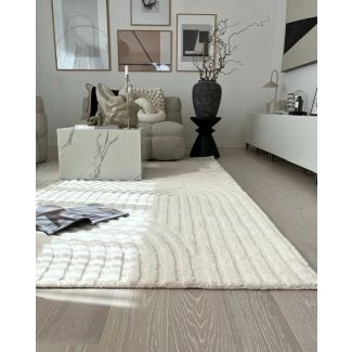 Dette produkt hedder Ilona Bene, fremstillet af Uld materiale med en smuk Offwhite farve - SE Mattor