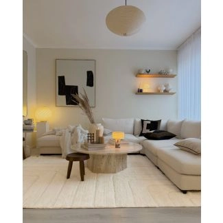 Uldtæppe Jofrid Klay Offwhite