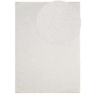 Uldtæppe-look Nordic Offwhite