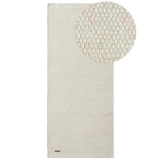 Løber Norrsken Offwhite Uldtæppe