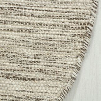 Rundt Norrsken Taupe Uldtæppe