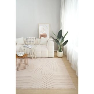 Dette produkt hedder Rabbit Bene, fremstillet af Polyester materiale med en smuk Lys Beige farve - SE Mattor