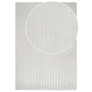 Dette produkt hedder Rabbit Stripe, fremstillet af Polyester materiale med en smuk Offwhite farve - SE Mattor