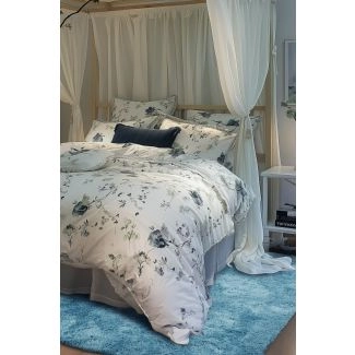 Ryatæppe Brasserie Lys blå