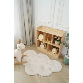 Børnetæppe Blød Pelslook Rabbit Cloud Lys Beige