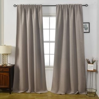 Mörkläggande Gardin 2-pack Solfritt Sand