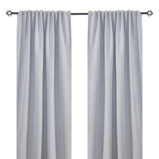 Mörkläggande Gardin 2-pack Solfritt Vit