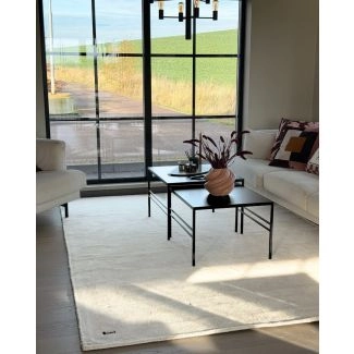 Uldtæppe Vallbo Offwhite