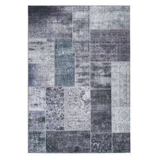 Patchwork Tæppe Vero Rosso Grå