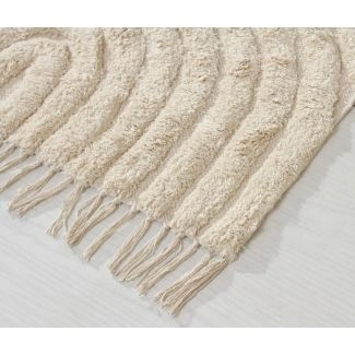 Bomuldstæppe Wilma Bene Beige