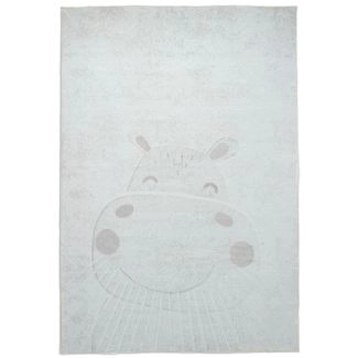 Dette produkt hedder Zappy Hippo, fremstillet af Polyester materiale med en smuk Fløde farve - SE Mattor
