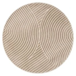 Rundt Bella Spin Mørk Beige