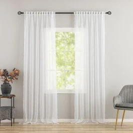 Linnegardin-look 2-pak Ellinor Hvid